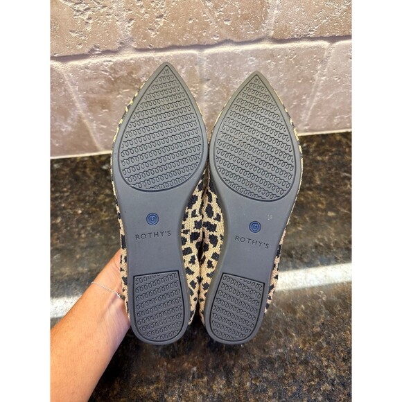 Rothy’s the Point Flats Retired Leopard Print Size 6 EUC - Picture 5 of 7